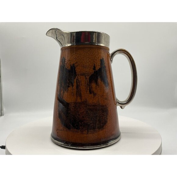 Ridgeway Pottery Pitcher Made for the Bon Mache in Seattle Unique NW Collectible - Picture 2 of 14